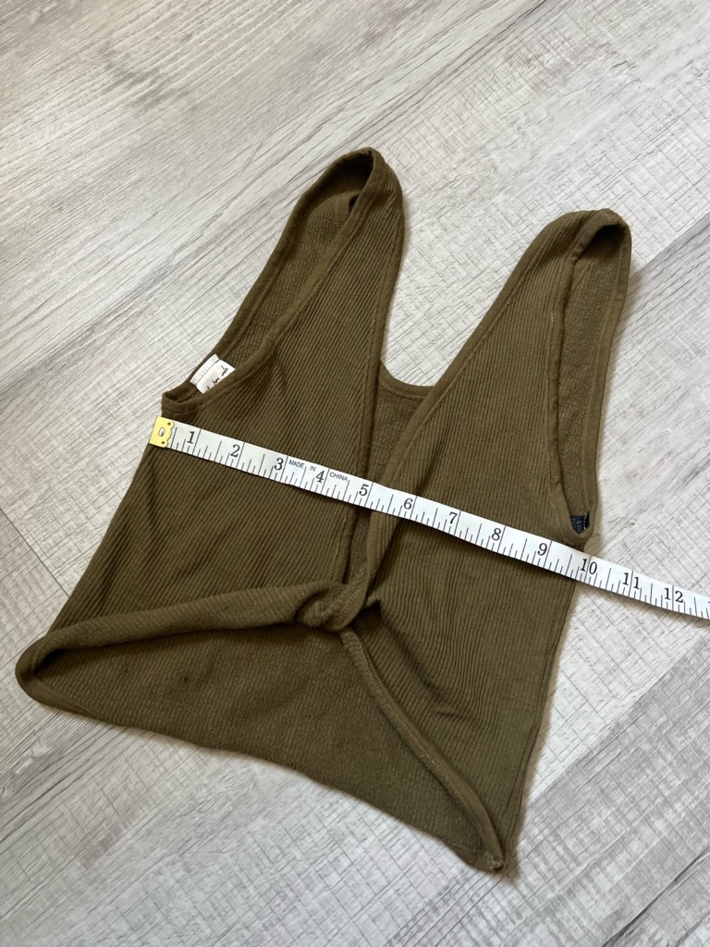 UO Out From Under Wrap It Up Seamless Reversible Bra Top Ribbed Army Green XS/S - Picture 11 of 13
